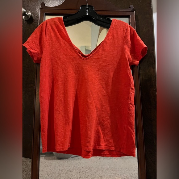 Sezane lacy back cross tshirt. Size small. - Picture 3 of 6